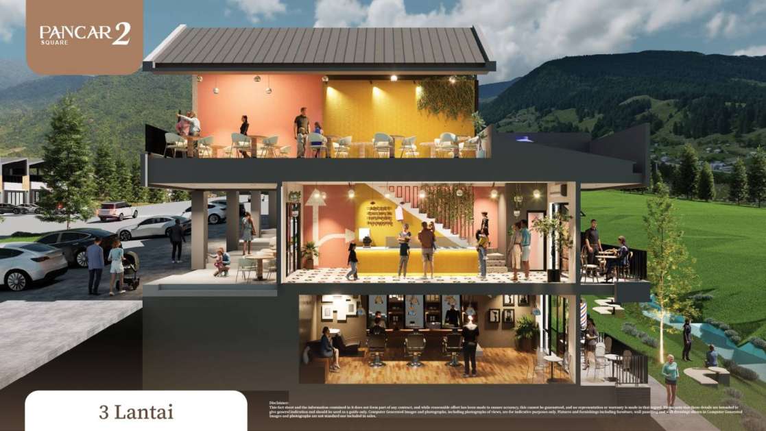 Pancar Square 2 Sentul City – Ruko View Langsung Gunung Pancar