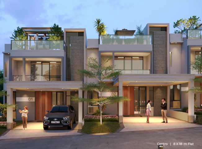 Centronia Residence Sentul City – Rumah 2+1 Lantai Rooftop View Hijau