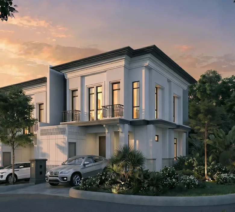 The Sherwood Residence — Neo-Klasik 3 Lantai Split-Level di Summarecon Bogor