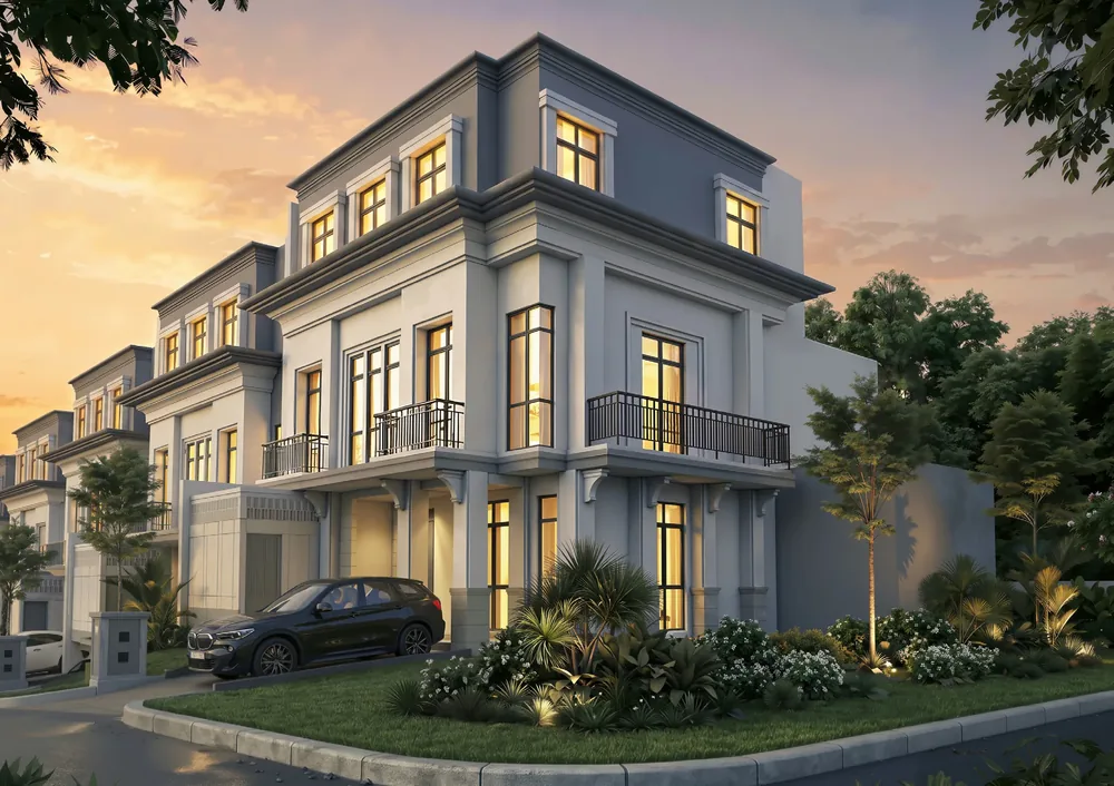 The Sherwood Residence — Neo-Klasik 3 Lantai Split-Level di Summarecon Bogor