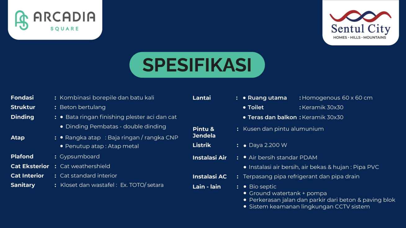 Arcadia Square Sentul City – Ruko di Depan Arcadia Residence