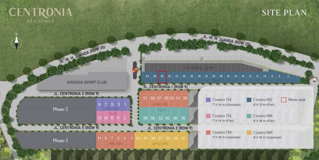 Centronia Residence Sentul City – Rumah 2+1 Lantai Rooftop View Hijau