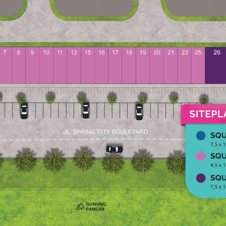 Pancar Square Sentul City – Ruko / Pusat Bisnis Spring City