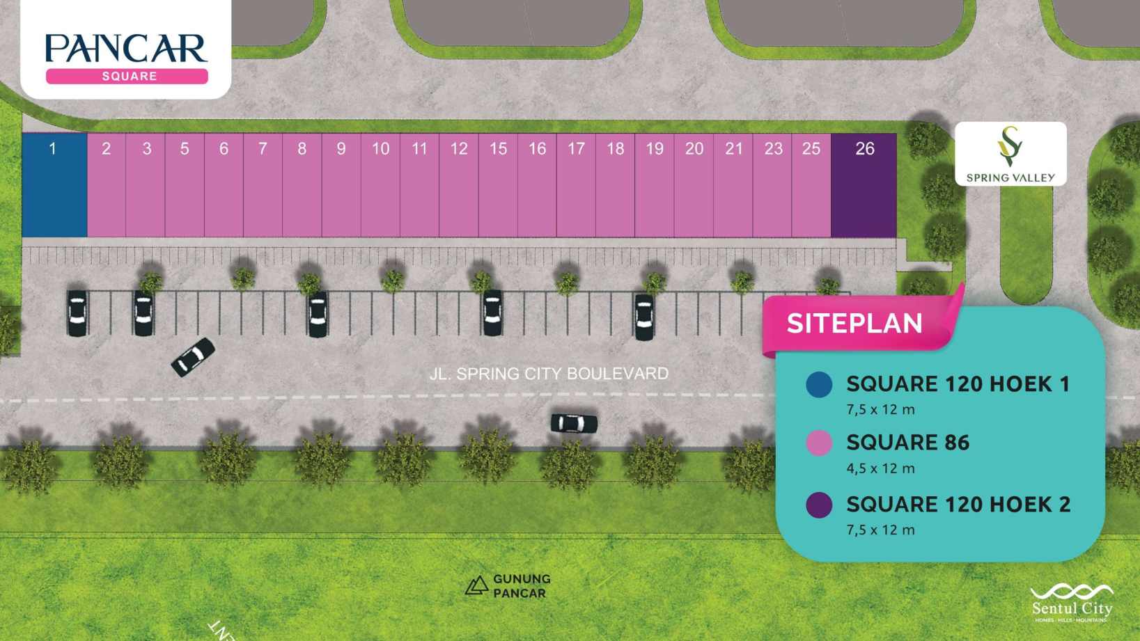 Pancar Square Sentul City – Ruko / Pusat Bisnis Spring City