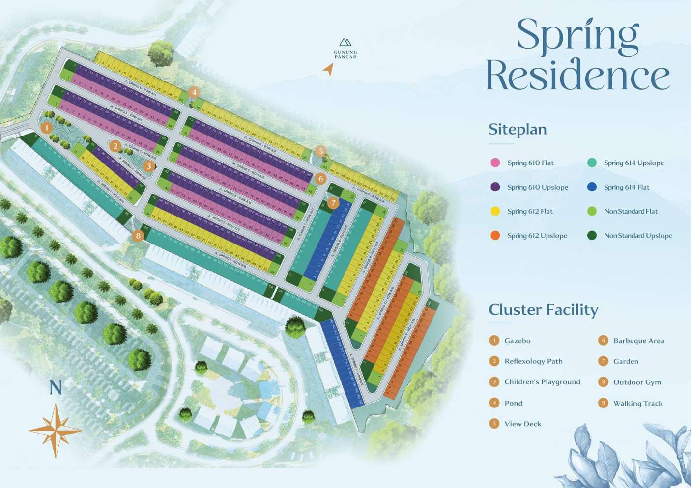 site_spring_residence Spring Residence Sentul City – Cluster Pertama Spring City View Gunung Pancar