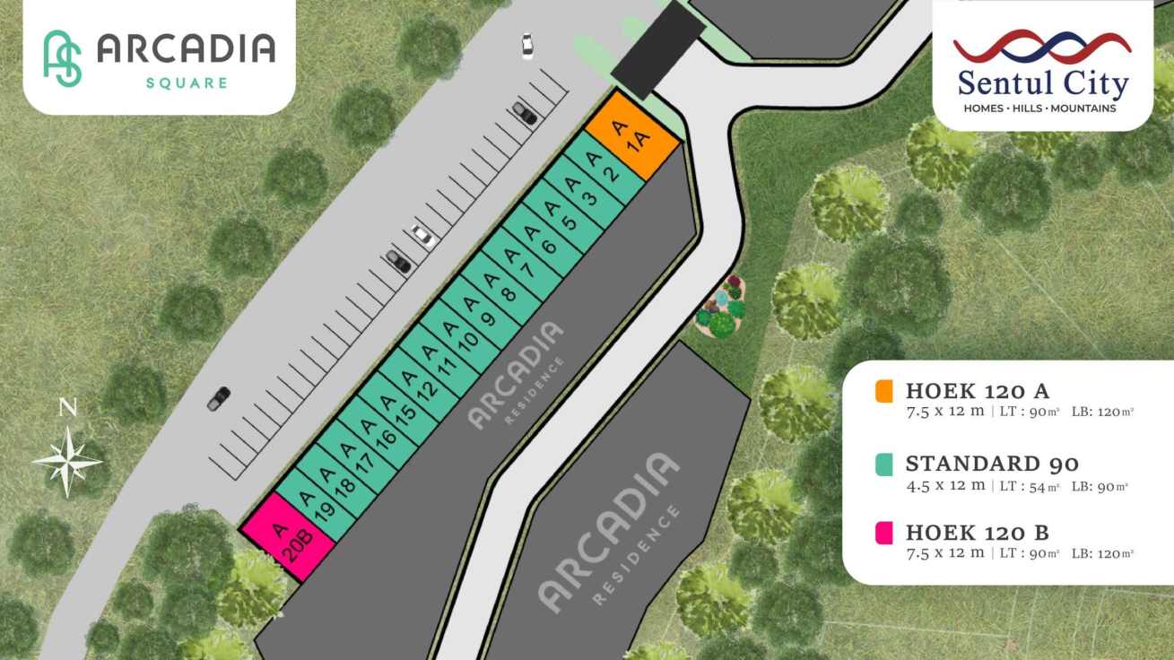 Arcadia Square Sentul City – Ruko di Depan Arcadia Residence